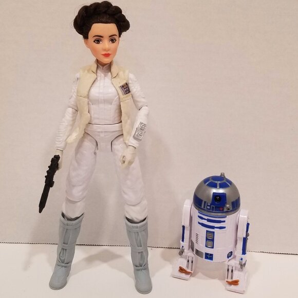 Star Wars Princess Leia Organa Doll and R2-D2 Action Figure, EUC       HOST PICK - Picture 2 of 14